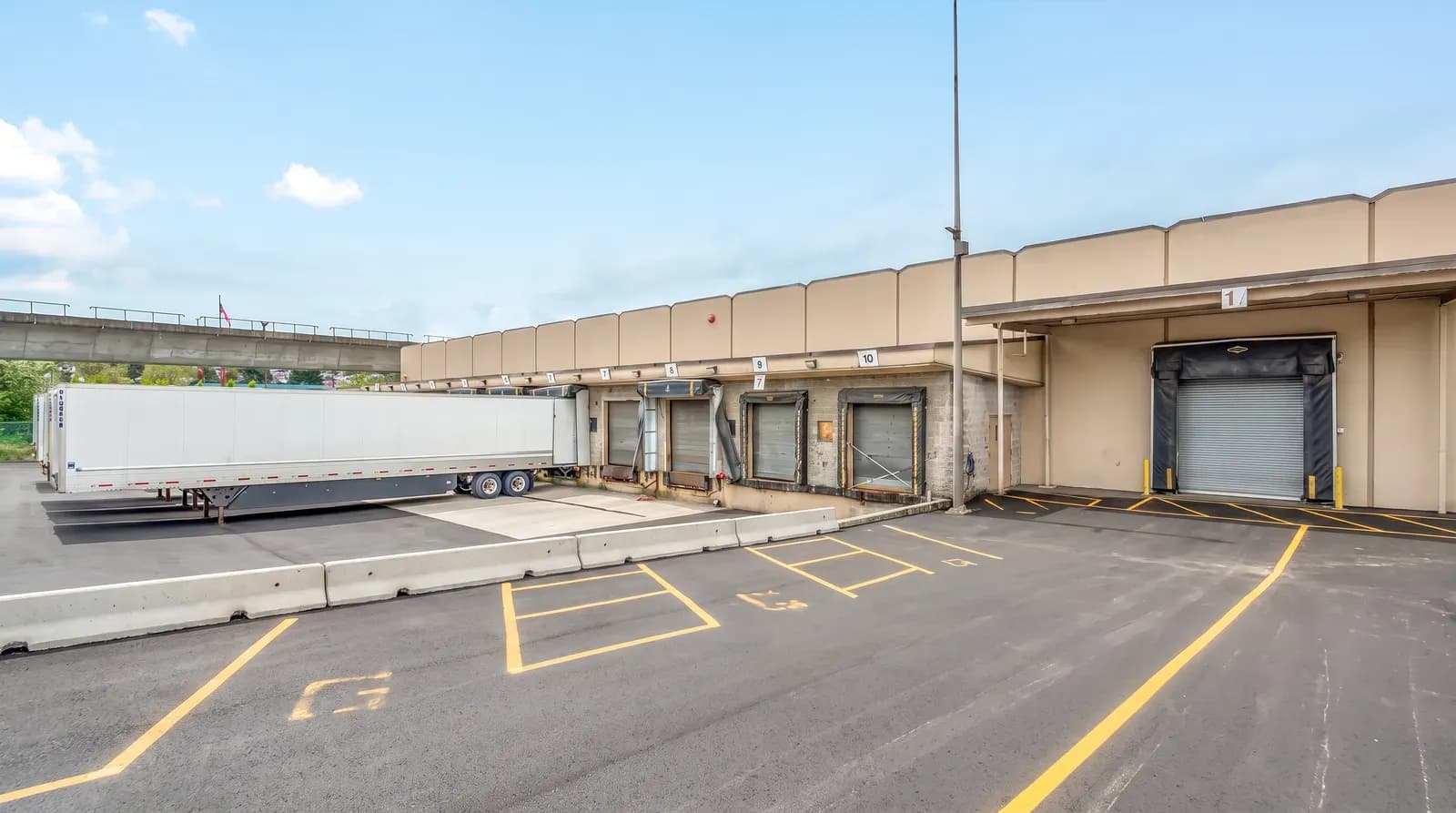 Dock court at the Rolls Right East Broadway warehouse in Vancouver